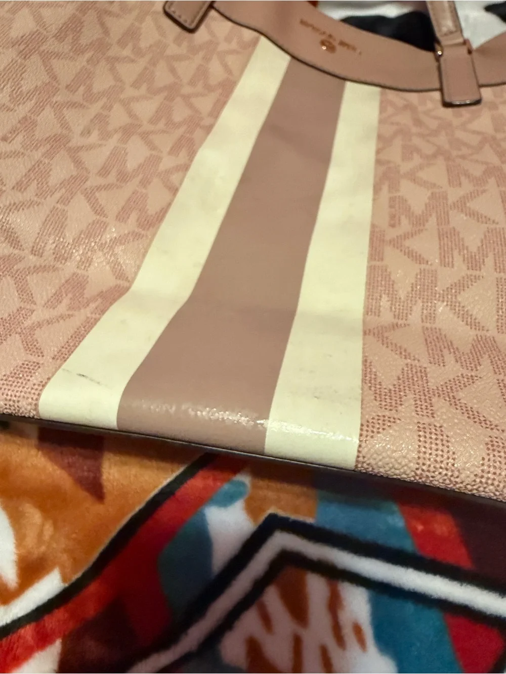 Pink Monogram Tote Bag - Brand MK